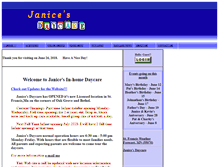 Tablet Screenshot of janicesdaycare.com